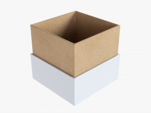 Paper Gift Box Mockup 03 Modelo 3D