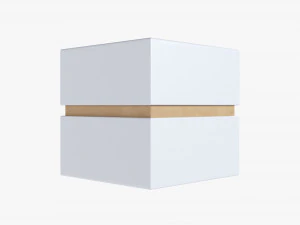 Paper Gift Box Mockup 03 3D Model