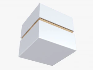 Paper Gift Box Mockup 03 3D Model