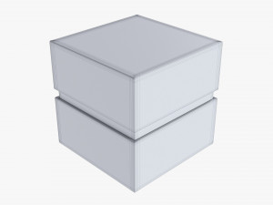 Paper Gift Box Mockup 03 Modelo 3D