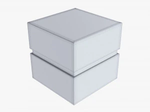Paper Gift Box Mockup 03 3D Model