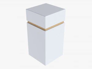 Maquette de bo&icirc;te-cadeau en papier 04 Modèle 3D