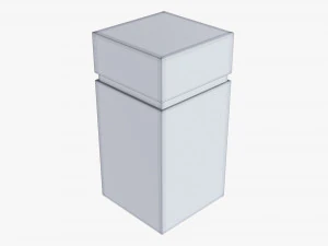 Paper Gift Box Mockup 04 3D Model