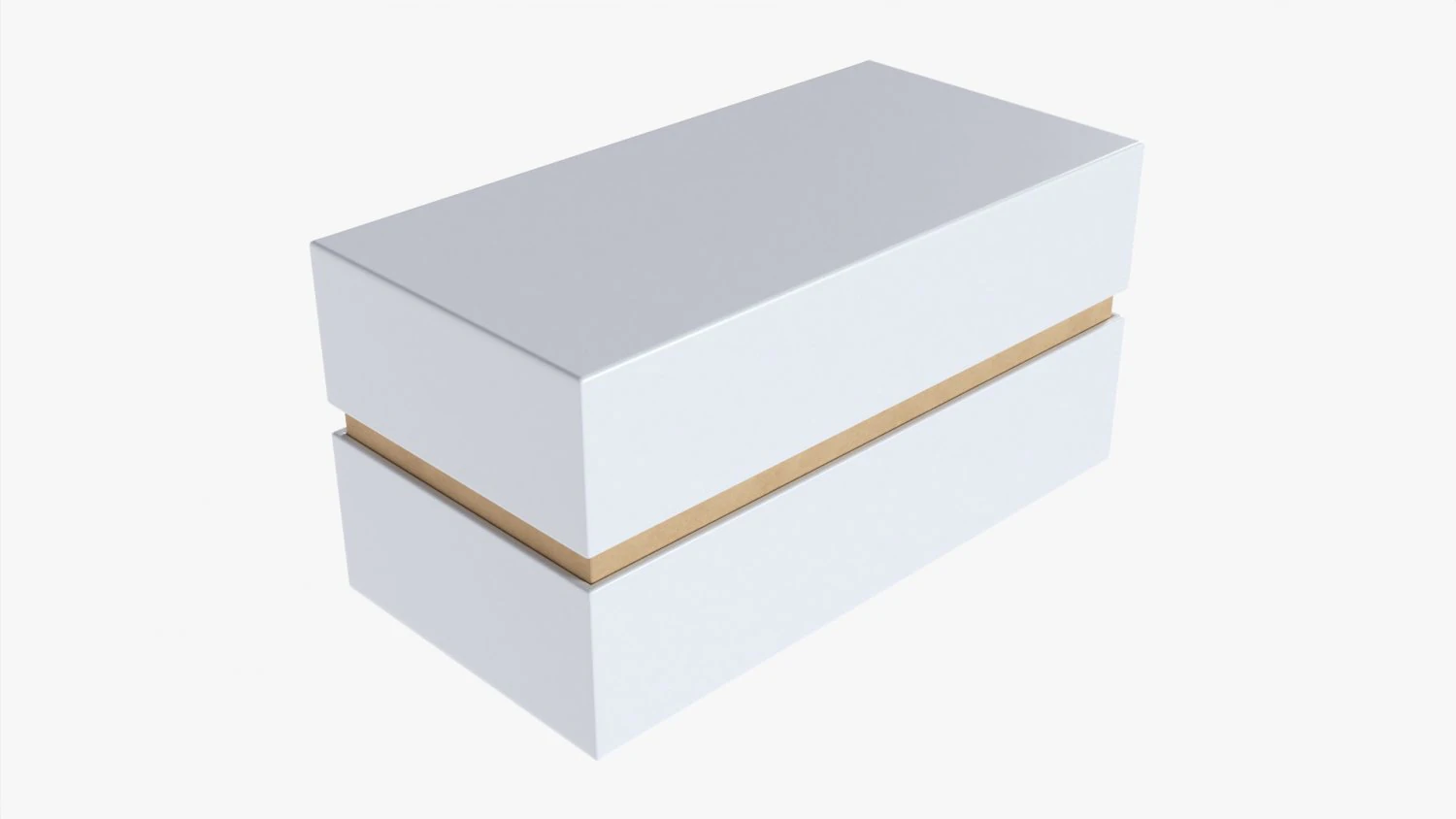 Paper Gift Box Mockup 05 3D Model .c4d .max .obj .3ds .fbx .stl .blend