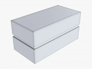 Paper Gift Box Mockup 05 3D Model