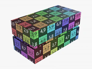 Paper Gift Box Mockup 05 3D Model