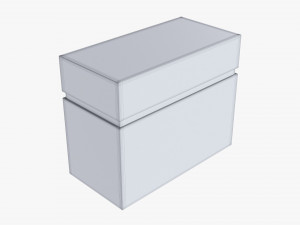 Paper Gift Box Mockup 07 3D-Modell