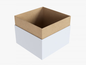 Paper Gift Box Mockup 08 3Dモデル
