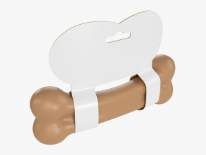 Pet Bark Bone Mockup 3D Model