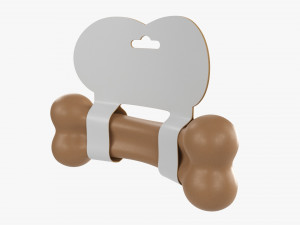 Pet Bark Bone Mockup 3D Model