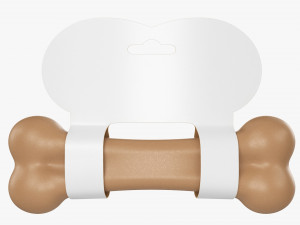 Pet Bark Bone Mockup 3D Model