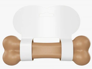 Pet Bark Bone Mockup 3D Model