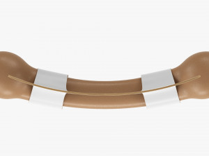 Pet Bark Bone Mockup 3D Model