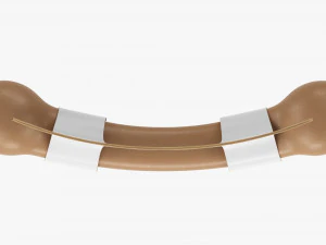Pet Bark Bone Mockup 3D Model