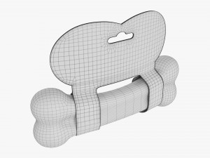 Pet Bark Bone Mockup 3D Model