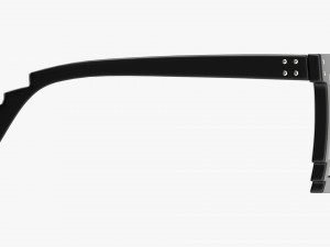 Pixel Style Glasses Black 3D Модель