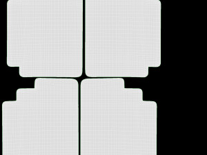 Pixel Style Glasses Black 3D Модель