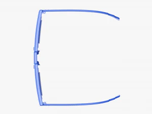 Pixel Style Glasses Blue 3D Model