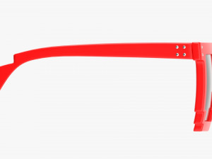Pixel Style Glasses Red 3D 模型