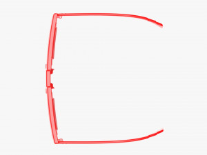Pixel Style Glasses Red 3D 模型