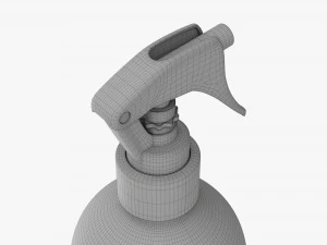Plastic Bottle With Dispenser Large 3D Model