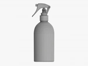 Plastic Bottle With Dispenser Large 3D Model