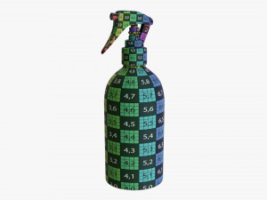 Plastic Bottle With Dispenser Large Modelo 3D
