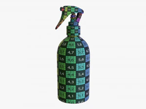 Plastic Bottle With Dispenser Large 3D Model
