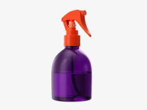 Plastic Bottle With Dispenser Small 3D Model