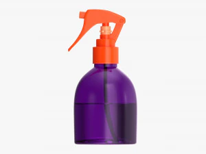 Plastic Bottle With Dispenser Small 3D Model