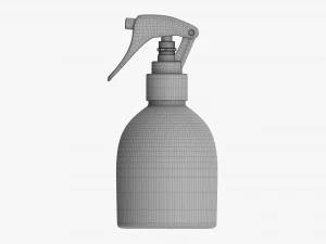 Plastic Bottle With Dispenser Small 3D Model