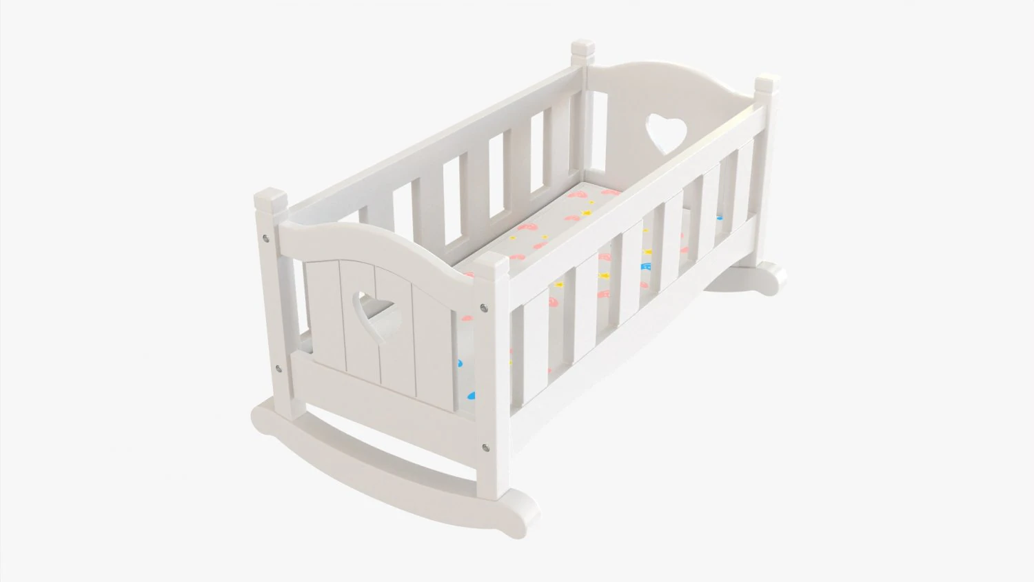 Play Dolls Cradle 3D Model .c4d .max .obj .3ds .fbx .stl .blend