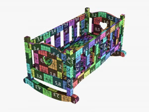 Play Dolls Cradle 3D Model