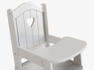 Play Dolls High Chair 3D Модель