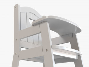 Play Dolls High Chair 3D Модель