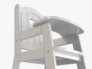 Play Dolls High Chair 3D Model