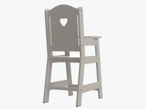 Play Dolls High Chair 3D Model