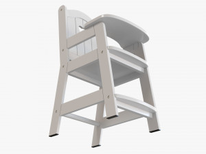 Play Dolls High Chair 3D Модель