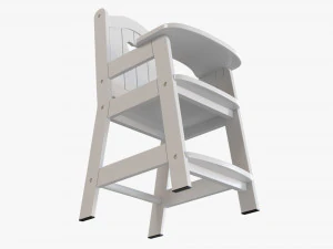 Play Dolls High Chair 3D Model