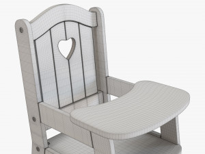Play Dolls High Chair 3D Модель