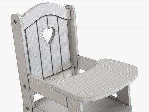 Play Dolls High Chair 3D Model