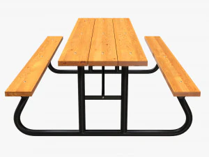 Portable Outdoor Picnic Table 3D Model