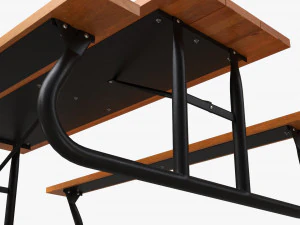 Portable Outdoor Picnic Table 3D Model