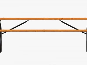 Portable Outdoor Picnic Table 3D Model