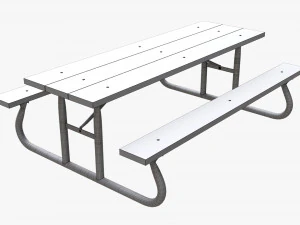 Portable Outdoor Picnic Table 3D Model