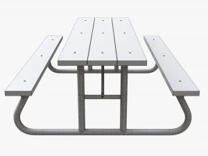 Portable Outdoor Picnic Table 3D Model
