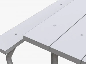 Portable Outdoor Picnic Table 3D Model