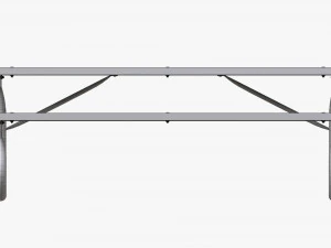 Portable Outdoor Picnic Table 3D Model