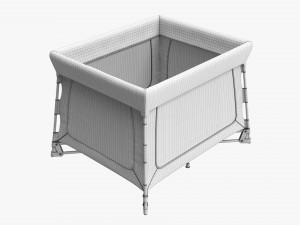 Portable Travel Cot 3D Модель