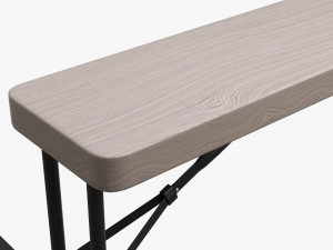 Rectangular Folding Picnic Table 3D 모델